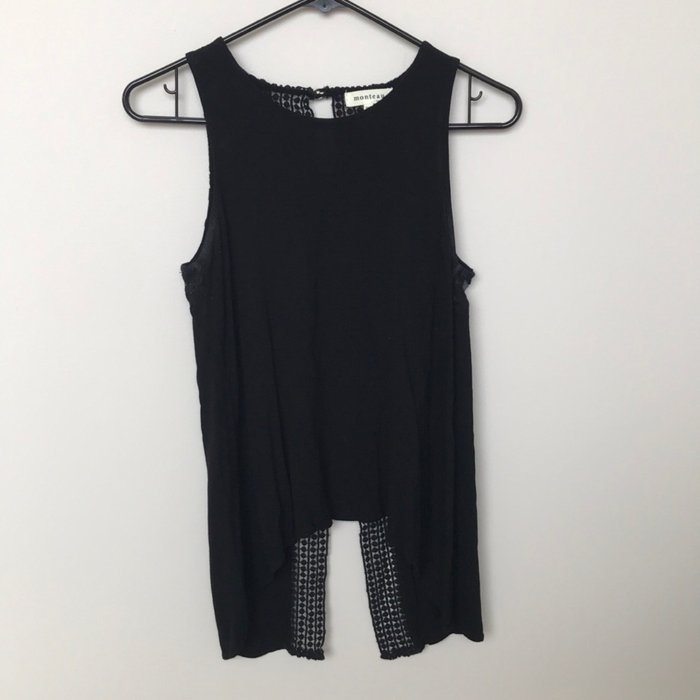 Monteau High Low Lace/Crochet Camisole